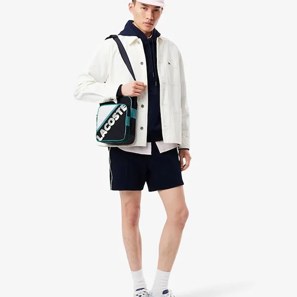 Túi Đeo Chéo Nam Lacoste Men's Brewen Shoulder Bag Men Black Bags NH4853BW-Q86 Màu Đen Xanh