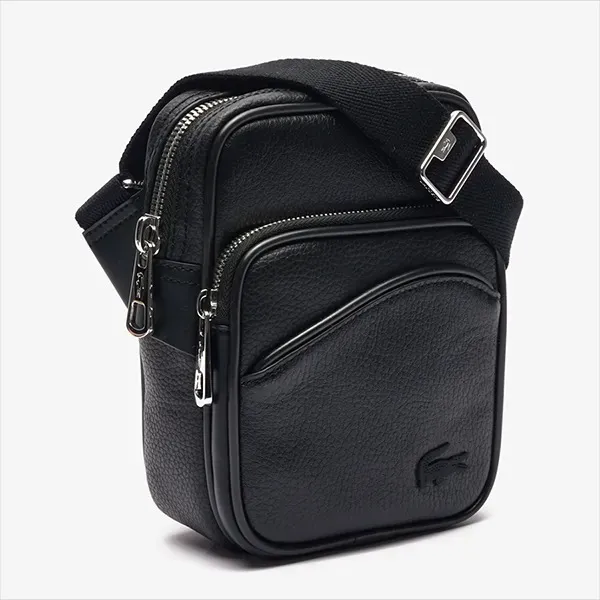 Túi Đeo Chéo Lacoste Men's Small Angy Crossbody Bag NH4563GY 000 Màu Đen