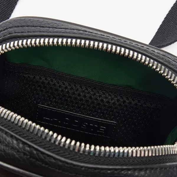 Túi Đeo Chéo Lacoste Men's Small Angy Crossbody Bag NH4563GY 000 Màu Đen