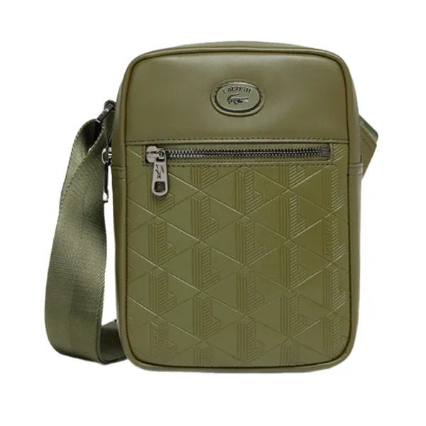 Túi Đeo Chéo Nam Lacoste Signature Nomogram Bag Màu Xanh Green - Túi xách - Vua Hàng Hiệu