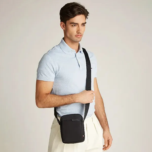 Túi Đeo Chéo Nam Tommy Hilfiger AM0AM13297_NEBDS Màu Đen - Túi xách - Vua Hàng Hiệu