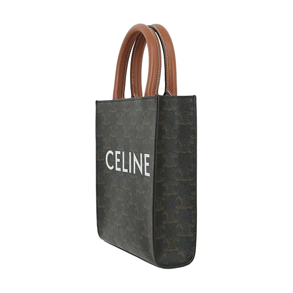 Túi Đeo Chéo Nữ Celine Mini Vertical Hippo Triomphe 19437 2BZK 04LU Shoulder Bag Màu Nâu - Túi xách - Vua Hàng Hiệu