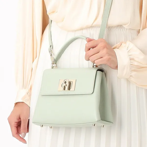 Túi Đeo Chéo Nữ Furla 1927 Mini Top Handle Bag Màu Xanh Mint
