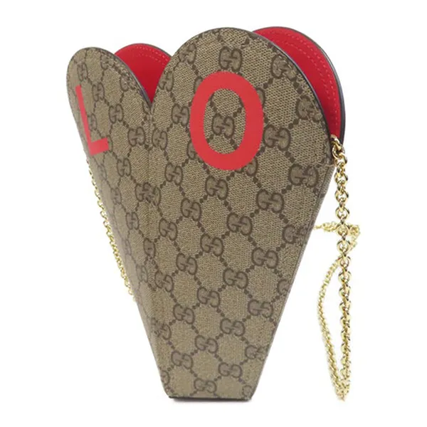 Túi Đeo Chéo Nữ Gucci Chain Shoulder Màu Be