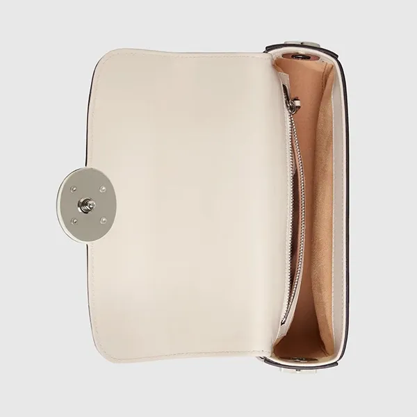 Túi Đeo Chéo Nữ Gucci Petite GG Mini Shoulder Bag White Màu Trắng Kem