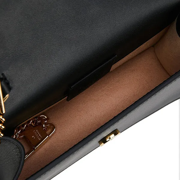 Túi Đeo Chéo Nữ Gucci Sylvie Leather Mini Chain Bag 494646-CWLSG-1060 Màu Đen - Túi xách - Vua Hàng Hiệu