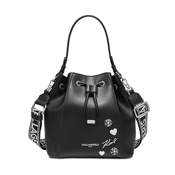 Túi Đeo Chéo Nữ Karl Lagerfeld Paris Adele Bucket Bag Màu Đen