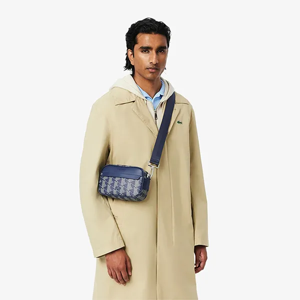 Túi Đeo Chéo Nữ Lacoste Women's Small The Blend Satchel Crossbody Bag NH3650LX M83 Màu Xanh Navy