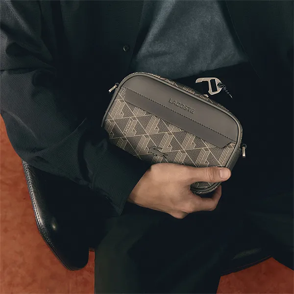 Túi Đeo Chéo Nữ Lacoste Women's Small The Blend Satchel Crossbody Bag NH3650LX Q82 Màu Xám