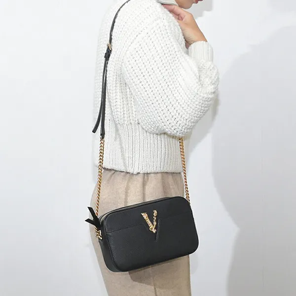 Túi Đeo Chéo Nữ Versace Crossbody Bag 1005969 Màu Đen - Túi xách - Vua Hàng Hiệu