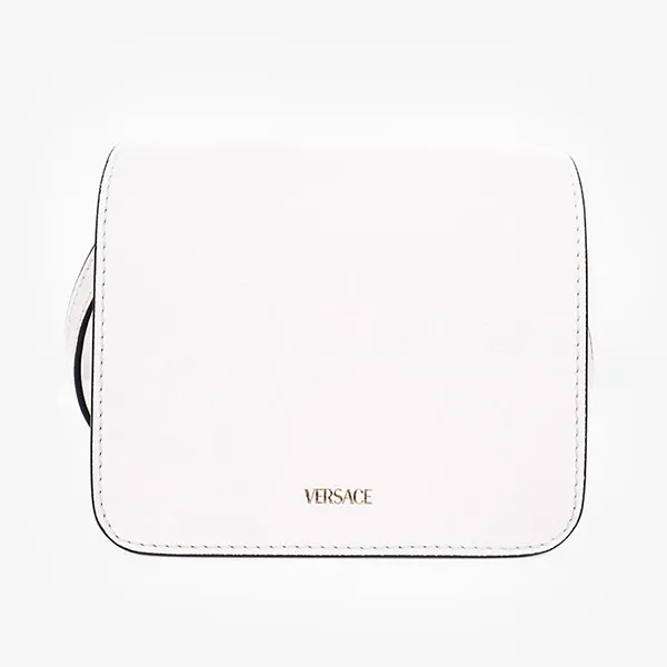 Túi Đeo Chéo Nữ Versace White Leather Small La Medusa Crossbody Bag Màu Trắng - Túi xách - Vua Hàng Hiệu