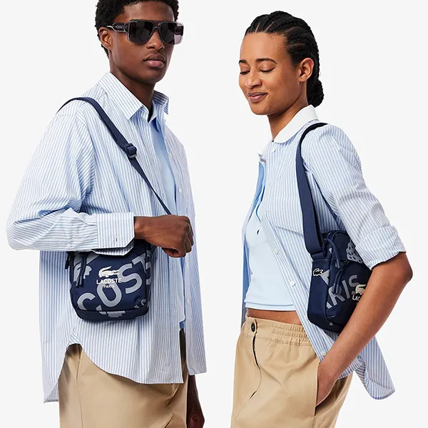 Túi Đeo Chéo Unisex Neocroc Printed Vertical Satchel NU4968NZ Q95 Màu Xanh