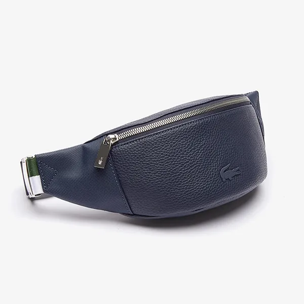 Túi Đeo Hông Nam Lacoste Men's City Court Grained Zip Belt Bag NH3661LQ 021 Màu Xanh Navy