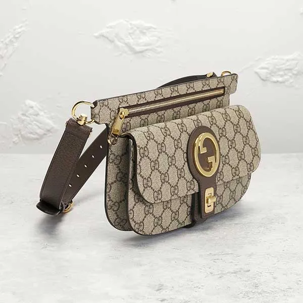 Túi Đeo Hông Nữ Gucci Blondie Belt Bag Crossbody Bag Màu Be
