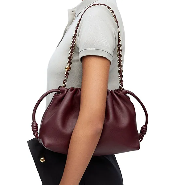 Túi Đeo Vai Nữ Loewe Flamenco Purse Bag A411FCRX02-7240 Màu Đỏ Burgundy - Túi xách - Vua Hàng Hiệu