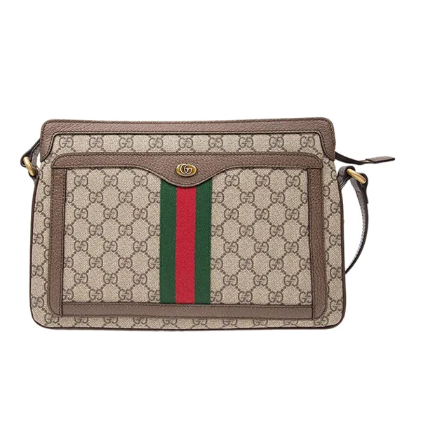 Túi Đeo Vai Nam Gucci GG Supreme Medium Shoulder Bag Beige 523354 96IWT 8745 Màu Be