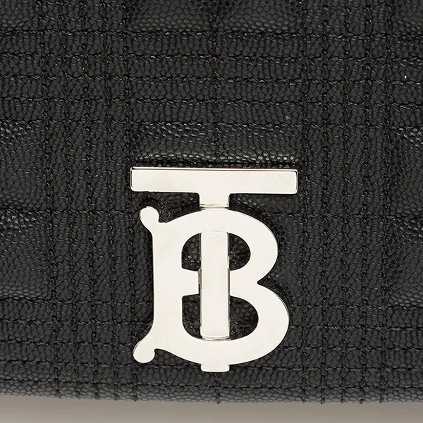 Túi Đeo Vai Nữ Burberry Quilted Leather TB Lola Chain Medium Shoulder Bag Màu Đen