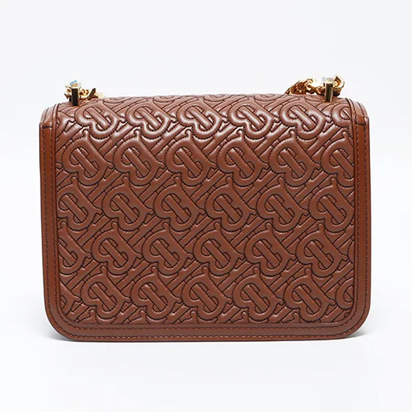 Túi Đeo Vai Nữ Burberry TB Monogram Leather Shoulder Bag Màu Nâu