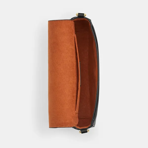 Túi Đeo Vai Nữ Coach Andrea Shoulder Bag In Signature Canvas CV973 Màu Nâu Đen