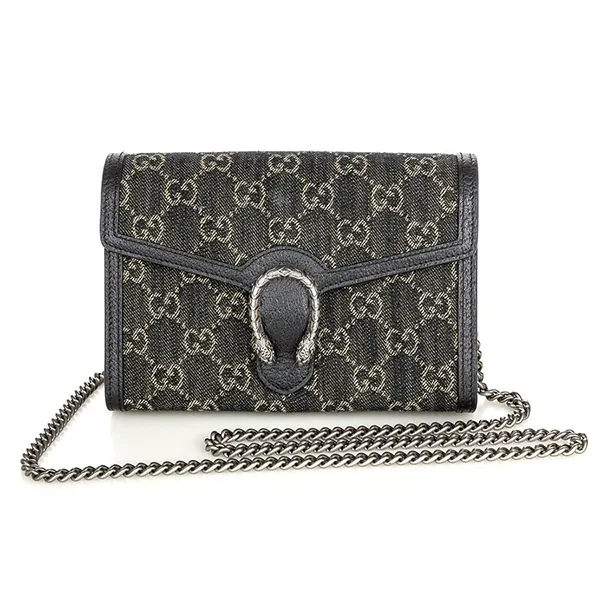 Túi Đeo Vai Nữ Gucci Dionysus Wallet On Chain Màu Đen