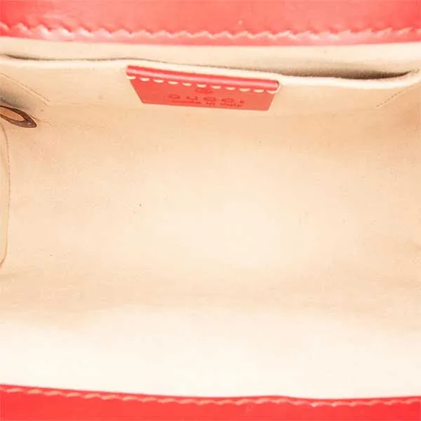 Túi Đeo Vai Nữ Gucci Small Guccissima Padlock Shoulder Bag Màu Đỏ - Túi xách - Vua Hàng Hiệu