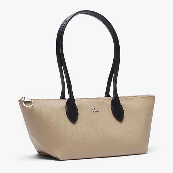 Túi Đeo Vai Nữ Lacoste Shopping Shoulder Bag Màu Be - Túi xách - Vua Hàng Hiệu