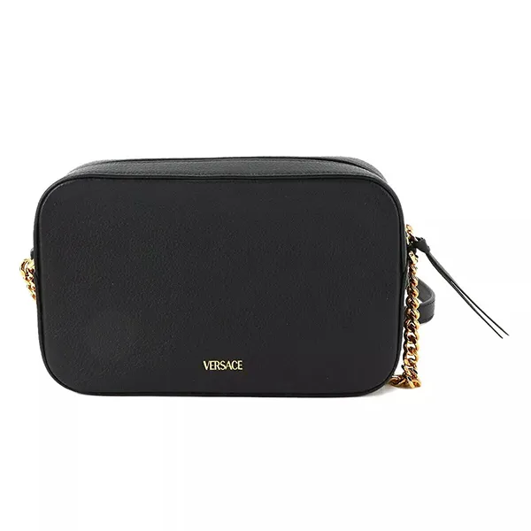 Túi Đeo Vai Nữ Versace Virtus Shoulder Bag Leather Black 1005969 Purse 90268111 Màu Đen