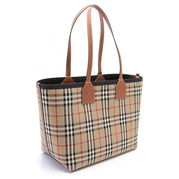 Túi Tote Burberry Canvas Leather Bag 8066223 Màu Be