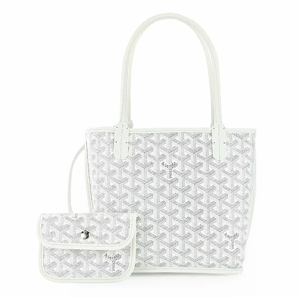 Túi Tote Nữ Goyard Anjou Tote Bag Màu Trắng - Túi xách - Vua Hàng Hiệu