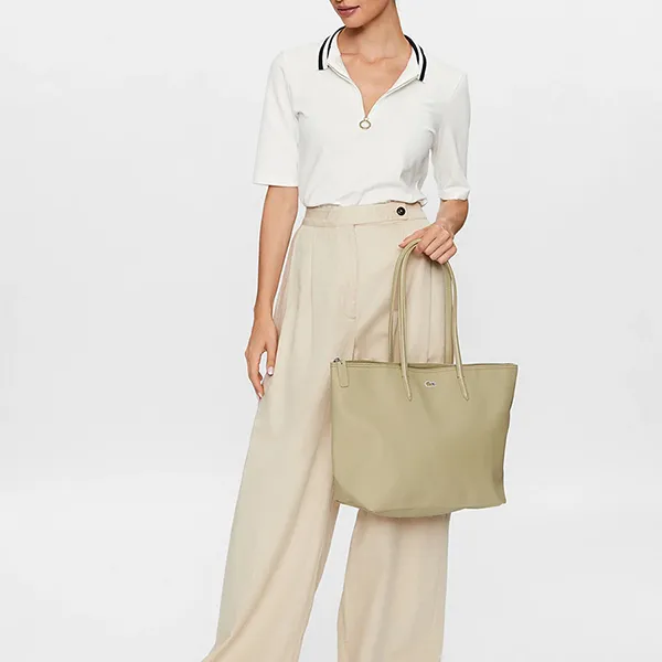 Túi Tote Nữ Lacoste Bag L Shopping Bag NF1888PO Beige Màu Be
