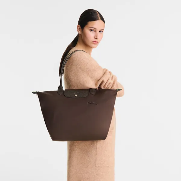Túi Tote Nữ Longchamp Le Pliage Green L Tote Bag L1899919002 Mocha Màu Nâu Đậm - Túi xách - Vua Hàng Hiệu
