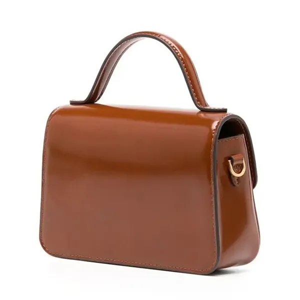 Túi Xách Nữ Tory Burch Robinson Logo Plaque Shoulder Bag Brown Màu Nâu - Túi xách - Vua Hàng Hiệu