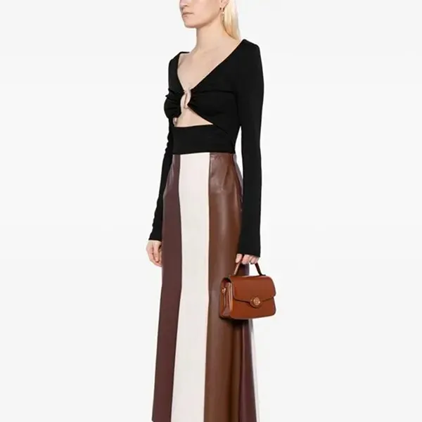Túi Xách Nữ Tory Burch Robinson Logo Plaque Shoulder Bag Brown Màu Nâu - Túi xách - Vua Hàng Hiệu