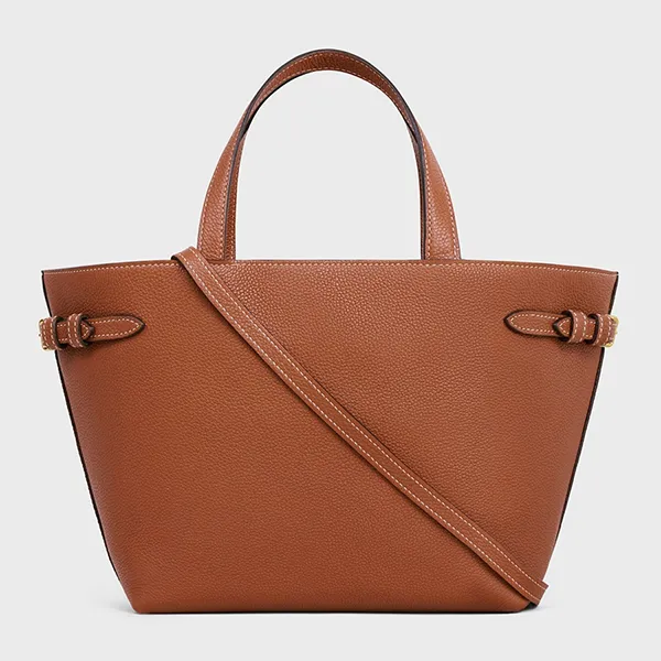 Túi Xách Tay Nữ Celine Mini Cabas Anais Cuir Triomphe In Grained Calfskin 118613ENY.04LU Màu Nâu - Túi xách - Vua Hàng Hiệu