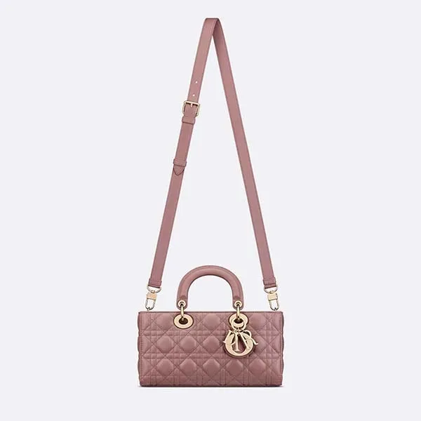 Túi Xách Tay Nữ Dior Lady D-Joy Micro Bag Peony Pink S0910ONGE M81P Màu Hồng Gỗ - Túi xách - Vua Hàng Hiệu