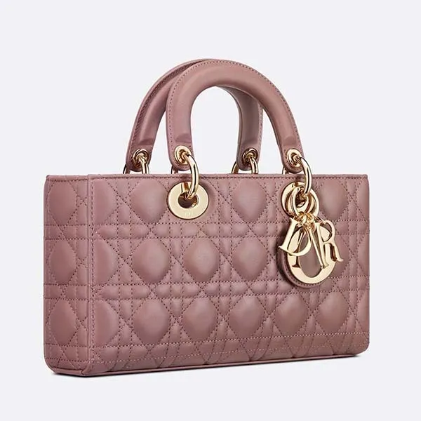 Túi Xách Tay Nữ Dior Lady D-Joy Micro Bag Peony Pink S0910ONGE M81P Màu Hồng Gỗ - Túi xách - Vua Hàng Hiệu