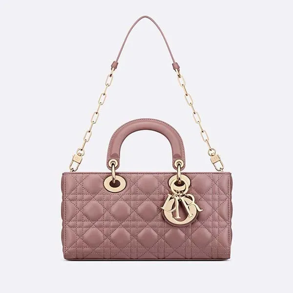 Túi Xách Tay Nữ Dior Lady D-Joy Micro Bag Peony Pink S0910ONGE M81P Màu Hồng Gỗ - Túi xách - Vua Hàng Hiệu