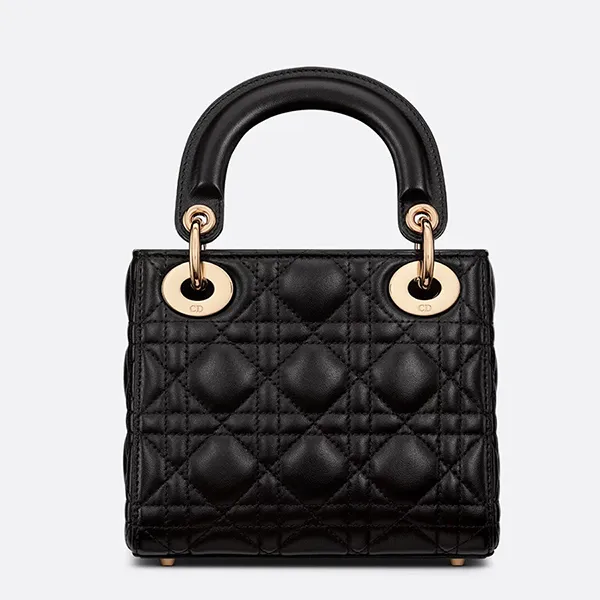 Túi Xách Tay Nữ Dior Mini Lady Dior Bag M0505ONGE_M900 Màu Đen