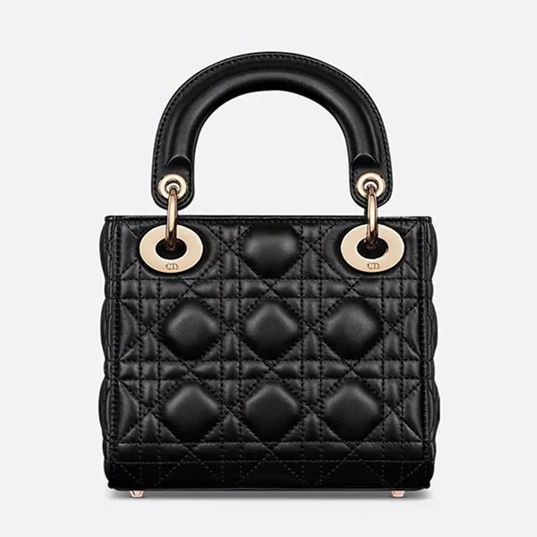 Túi Xách Tay Nữ Dior Mini Lady Dior Bag M0505ONUL_M900 Màu Đen