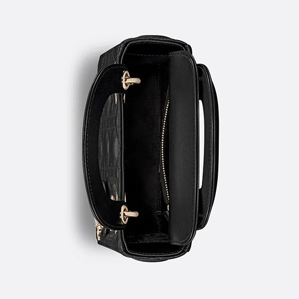 Túi Xách Tay Nữ Dior Mini Lady Dior Bag M0505ONUL_M900 Màu Đen
