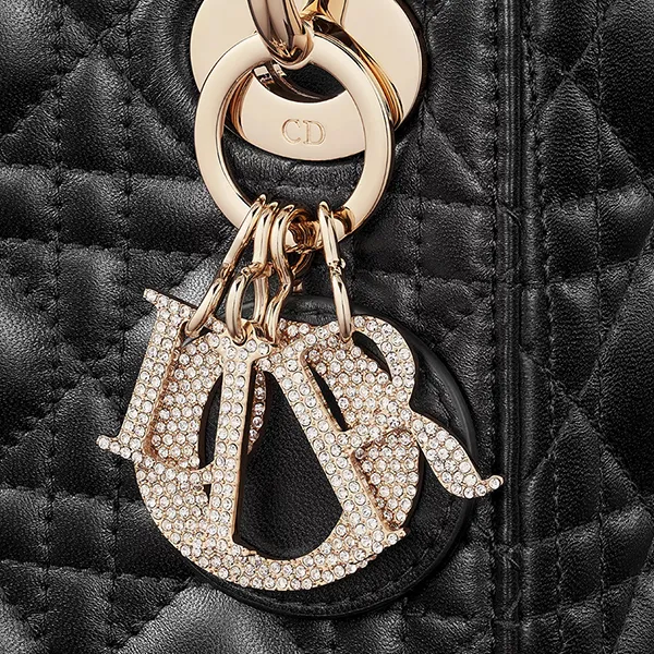 Túi Xách Tay Nữ Dior Mini Lady Dior Bag M0505ONUL_M900 Màu Đen