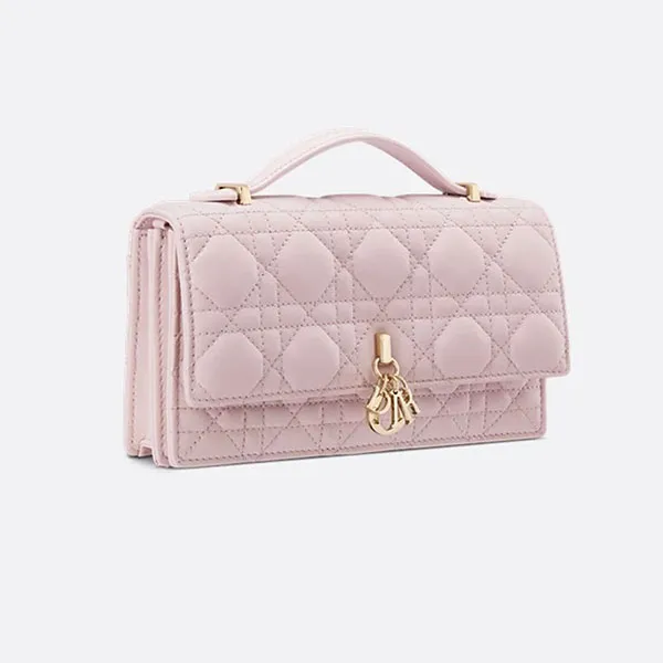 Túi Xách Tay Nữ Dior My Dior Mini Bag Pale Pink Cannage Lambskin S0980ONMJ_M05N Màu Hồng - Túi xách - Vua Hàng Hiệu