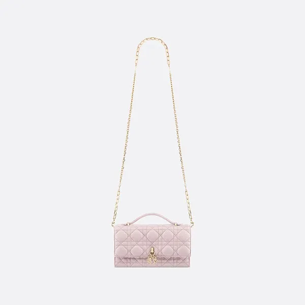 Túi Xách Tay Nữ Dior My Dior Mini Bag Pale Pink Cannage Lambskin S0980ONMJ_M05N Màu Hồng - Túi xách - Vua Hàng Hiệu