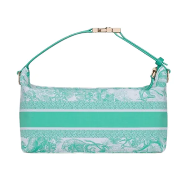 Túi Xách Tay Nữ Dior Nomad Pouch In Aquamarina Handle Bag Màu Xanh Ngọc - Túi xách - Vua Hàng Hiệu