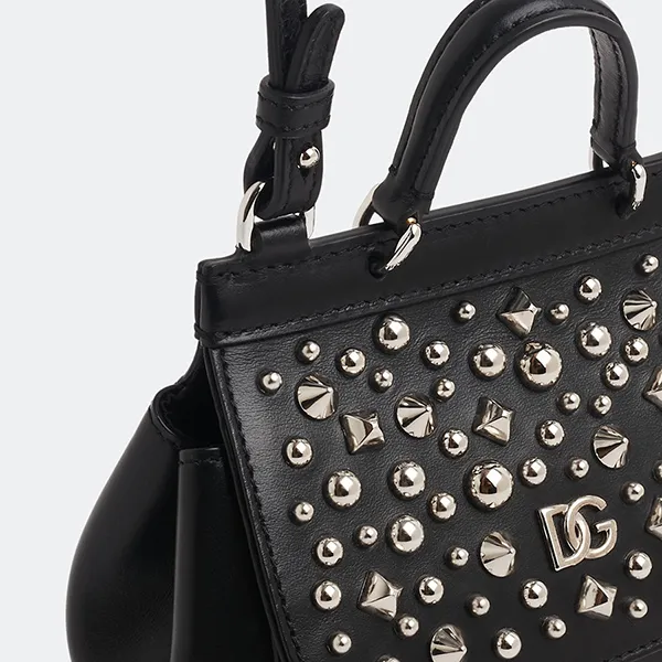 Túi Xách Tay Nữ Dolce & Gabbana D&G Sicily Mini Bag EB0003AV57480999 Màu Đen - Túi xách - Vua Hàng Hiệu