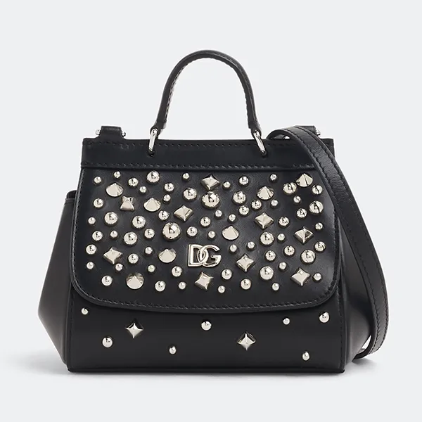 Túi Xách Tay Nữ Dolce & Gabbana D&G Sicily Mini Bag EB0003AV57480999 Màu Đen - Túi xách - Vua Hàng Hiệu