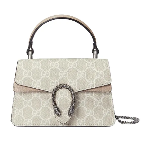 Túi Xách Tay Nữ Gucci Dionysus Mini Top Handle Bag 752029 UULBN 9683 Màu Ghi - Túi xách - Vua Hàng Hiệu