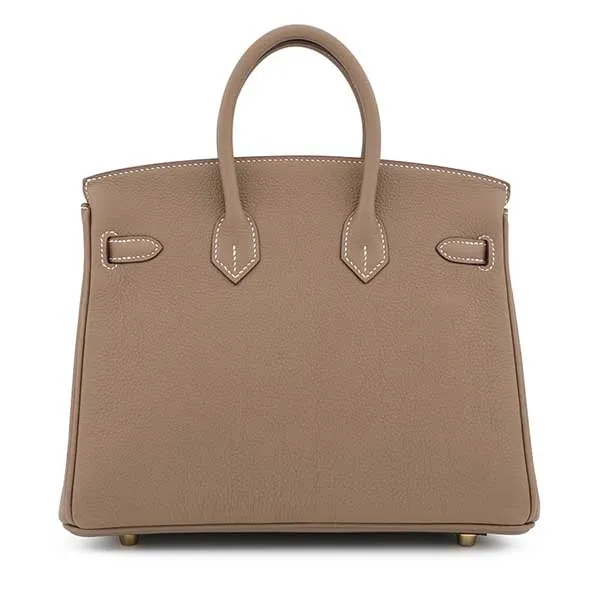 Túi Xách Tay Nữ Hermès Etoupe Togo Birkin 25 Gold Hardware Màu Xám - Túi xách - Vua Hàng Hiệu