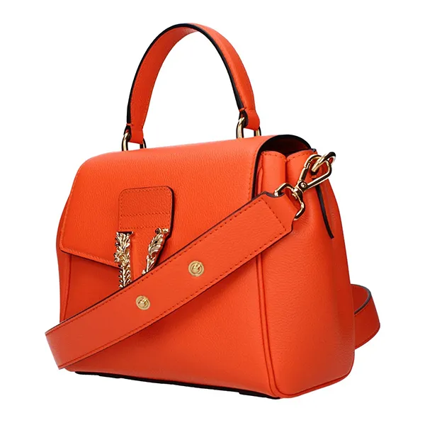 Túi Xách Tay Nữ Versace Hand Bags Women Leather Orange/Spritz Màu Cam