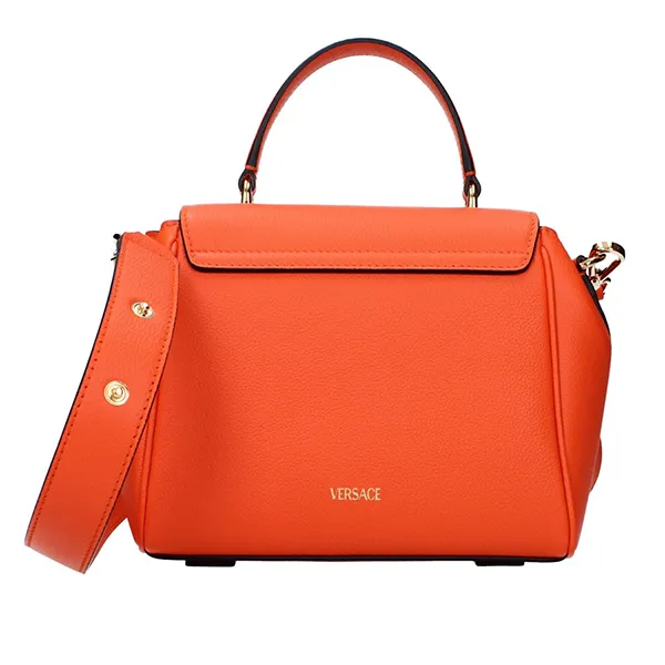 Túi Xách Tay Nữ Versace Hand Bags Women Leather Orange/Spritz Màu Cam